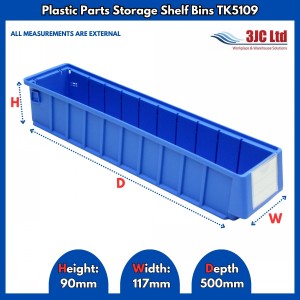 Plastic Parts Shelf Bins TK5109
